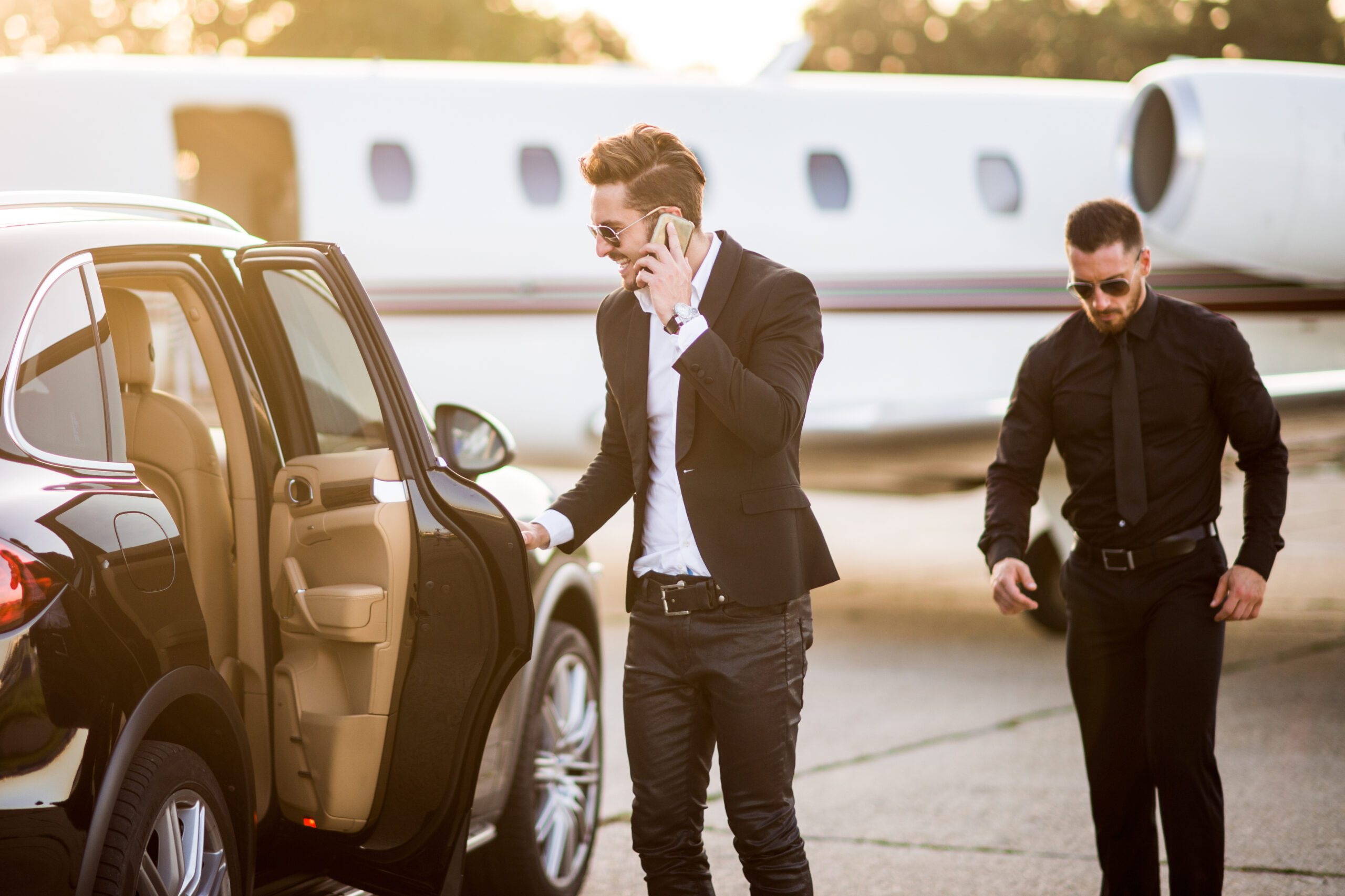 Celebrities at the airport